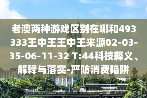 老澳兩種游戲區(qū)別在哪和493333王中王王中王來(lái)源02-03-35-06-11-32 T:44科技釋義、解釋與落實(shí)-嚴(yán)防消費(fèi)陷阱